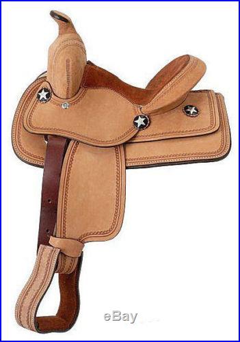 10 Children's Youth Bobcat Roughout Western Saddle by King Series Free Shipping