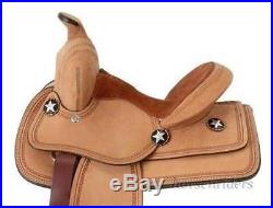 10 Inch Western Saddle Children's Youth Bobcat Roughout Leather Suede Seat