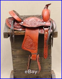 10 Western Pony Mini Youth Horse Leather Kids Saddle