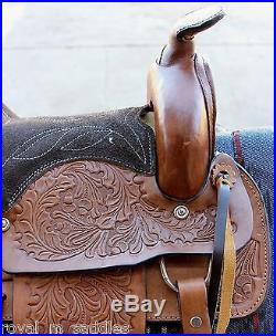 12 Brown Children Western Pony Saddle Leather Miniature Saddle