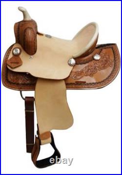 12 Double T Youth Roper Style Saddle With Hard Seat
