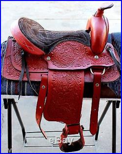 12 Red Leaf And Acorn Children Pony Saddle Mini Horse Shetland Pony Saddle