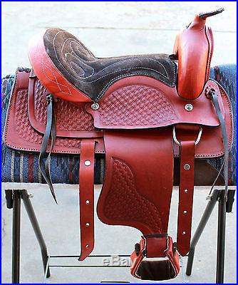 12 Youth Pony Saddle Western Tooled Saddle Children Pony Saddle Pony Tack