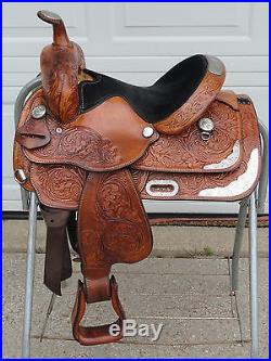 13 CIRCLE Y Youth Western EQUITATION Show Horse Saddle w Silver