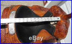 13 CIRCLE Y Youth Western EQUITATION Show Horse Saddle w Silver