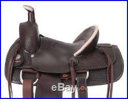 13 Inch Youth Western Roper Saddle Dark Oil Leather Liberty Roper