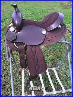 13 brown nylon/leather round skirt Krypton youth Western saddle
