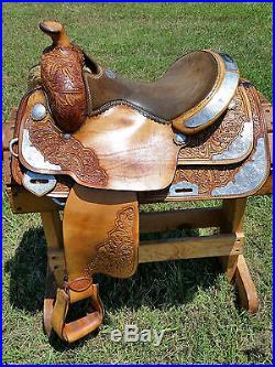14 Double J Western Pleasure Show Saddle Made in Texas
