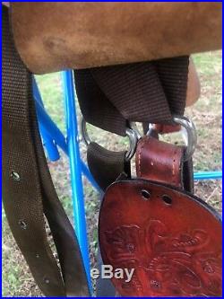 14 Hilason treeless barrel saddle