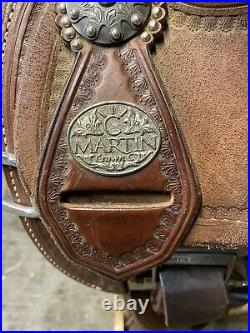 14 Martin Crown C Barrel Saddle, Excellent Shape Used Very Little