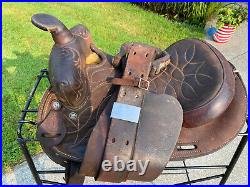 14 Vintage CIRCLE Y Western Barrel Horse Saddle