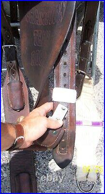 15 15.5 Cowboy Classic Used Roping Pleasure Trail Saddle Billy Cook Cinch Girth