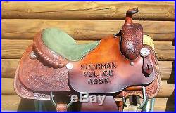 15 15.5 Twister Western Roping Saddle Full QH Bars also good for Pleasure Trail