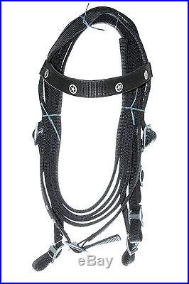 15 16 17 18 New Synthetic Pleasure Trail Horse Black Show Saddle Tack Bridle