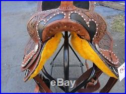 15 16 Barrel Racing Pleasure Trail Rodeo Cowgirl Leather Western Horse Saddle
