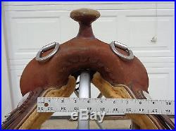 15.5 BILLY COOK Rough Out Training / Trainer Western Horse Saddle