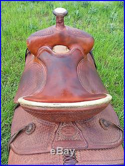 15.5 Billy Cook Ranch Roping Saddle (Made in Sulphur, Oklahoma)