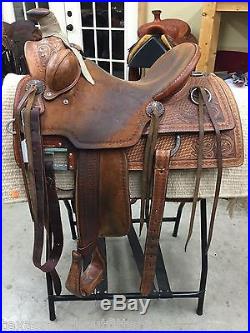 15.5 Brian Peterson Martin Saddlery Wade Ranch Saddle @ Texas Ranch Outfitters
