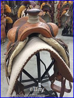 15.5 Brian Peterson Martin Saddlery Wade Ranch Saddle @ Texas Ranch Outfitters