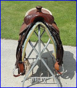 15.5 CIRCLE Y Western RANCH Horse Roping Saddle #1126 NICE