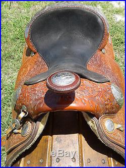 15.5 Circle Y Western Pleasure Show Saddle Made in Texas