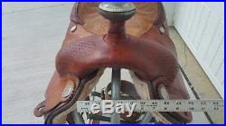 15.5 Original Billy Cook Roping Saddle Made in Greenville, Texas