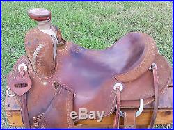 15.5 Spur Saddlery Ranch Roping Saddle (Made in Texas) Seat Rigging