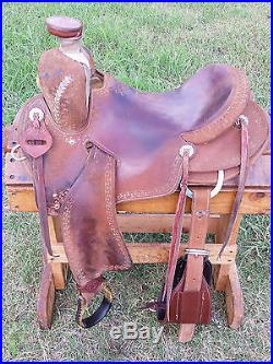 15.5 Spur Saddlery Ranch Roping Saddle (Made in Texas) Seat Rigging