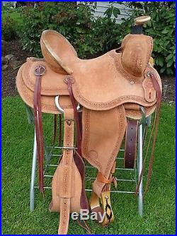 15.5 TESKY'S Roughout Western Ranch Roping Saddle Never Been Used