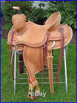 15.5 TESKY'S Roughout Western Ranch Roping Saddle Never Been Used