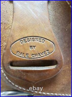 15.5 Used Dale Chavez Western Training Saddle 270-1147
