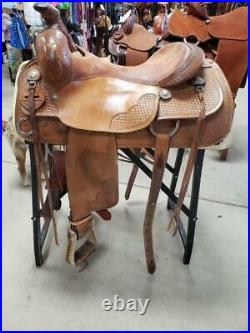 15.5 used Bob's Custom Al Dunning Ranch Versatility Western Saddle 260-1095
