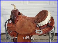 15 BILLY COOK Western Barrel Racing Horse Saddle (Sulpher, OK) #1526 w Cinch