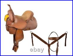 15 Barrel Style Horse Saddle Set with basket stamp tooling Silver Bead