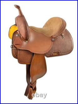 15 Barrel Style Horse Saddle Set with basket stamp tooling Silver Bead