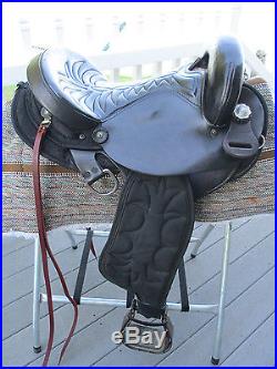 15.'' Big Horn Endurance hornless western saddle LEATHER & SYNTHETIC SQHB