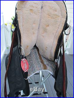 15.'' Big Horn Endurance hornless western saddle LEATHER & SYNTHETIC SQHB