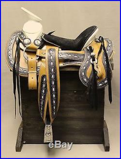 15 Charro Horse Saddle Silla Montura Charra Matching Tack