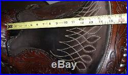 15 Circle Y A Fork Ranch Saddle # 1122 With Flank Cinch Pleasure Trail