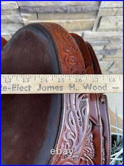 15 Circle Y Park And Trail Saddle, Western Saddle, Clean