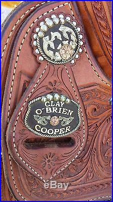 15 Clay O'Brian Cooper Cactus Roping Saddle