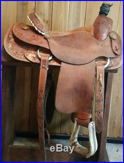 15 Custom Roping Saddle made in Greenville, TX