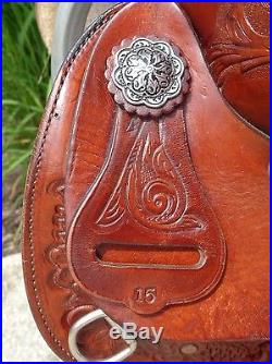 15 HEREFORD TexTan Western Horse Trail Saddle Light Weight