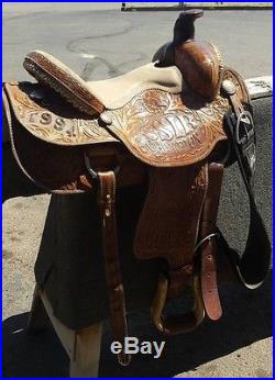 15 Handmade Custom Running P Saddle Roping Ranch Saddle