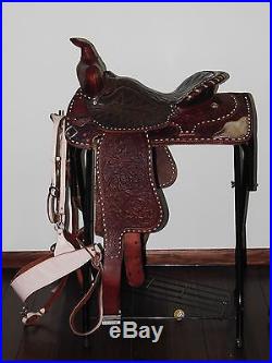 15 Keyston Western Pleasure/show saddle medium oil/silver