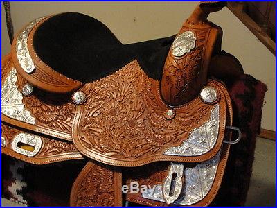 15 NEW ROYAL KING SEVEN OAKS SILVER WESTERN SHOW, PLEASURE OR TRAIL SADDLE