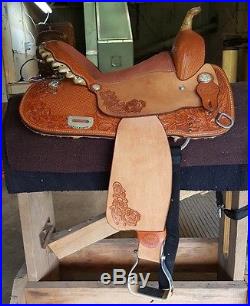 15 New Billy Cook Barrel Racing Leather Saddle FQHB