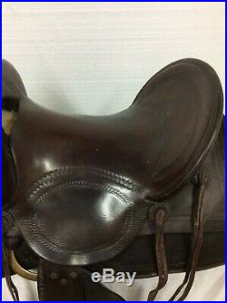 15 No Name Slick Seat/ High Back Vintage/Collector Western Saddle