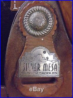 15 Silver Mesa Custom Made Silver Western Barrel Racing Saddle