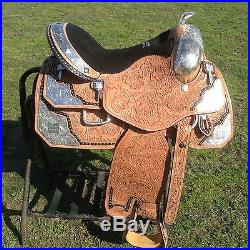 15 Silver Royal Premium Extreme Western show saddle SR8785